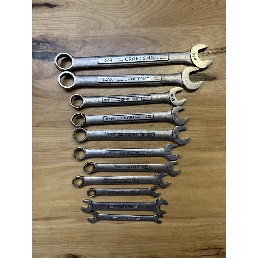 Lot of 11 Craftsman SAE Wrenches Not A Set Used V Series